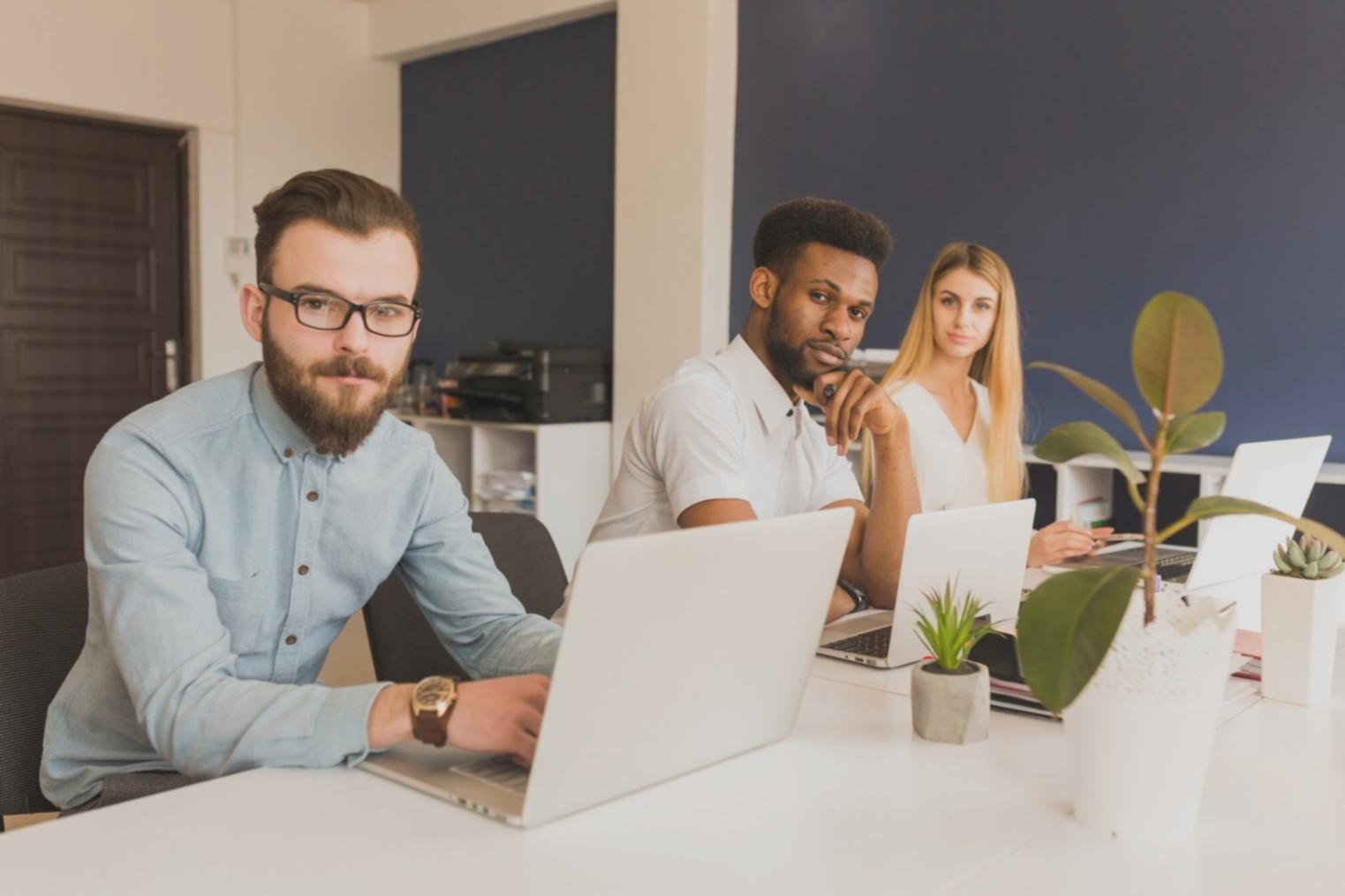 Business financial planning session with detailed charts